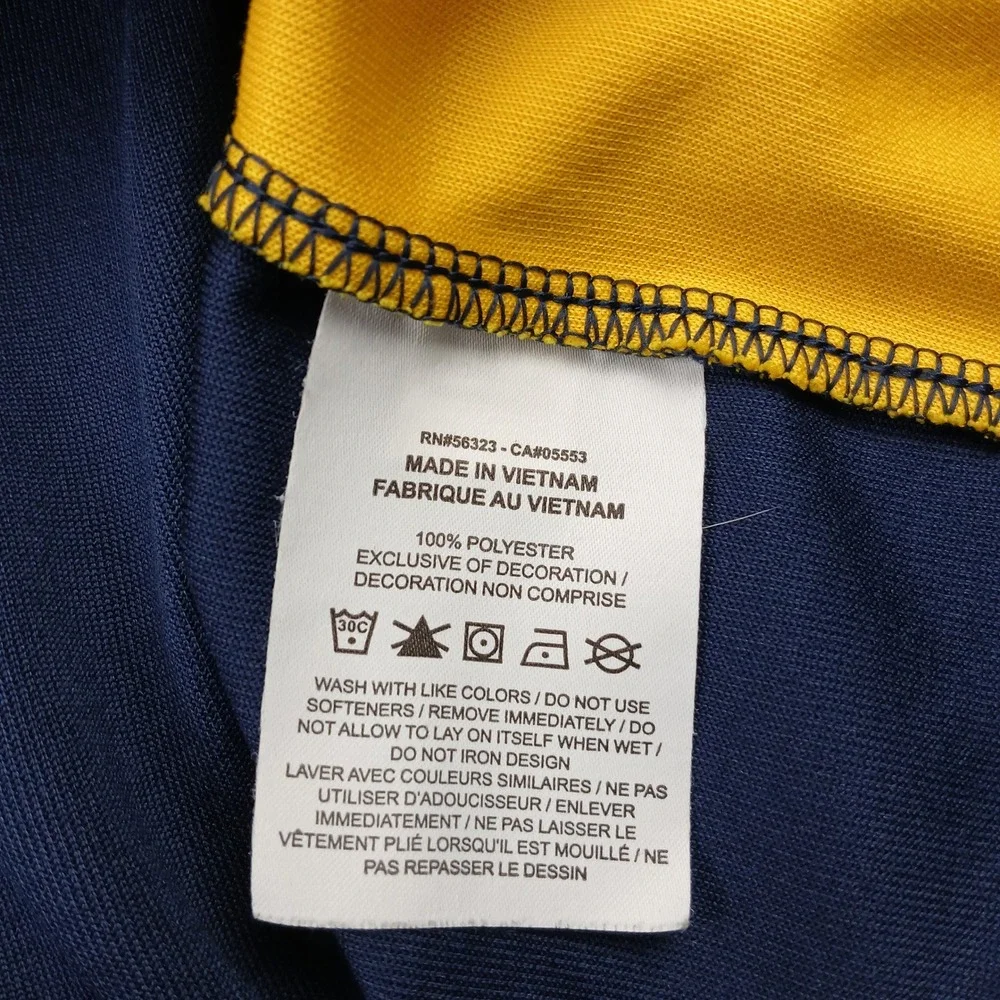 Jordan Marquette Golden Eagles Hoodie Mens XL Blue Yellow Basketball Sweatshirt